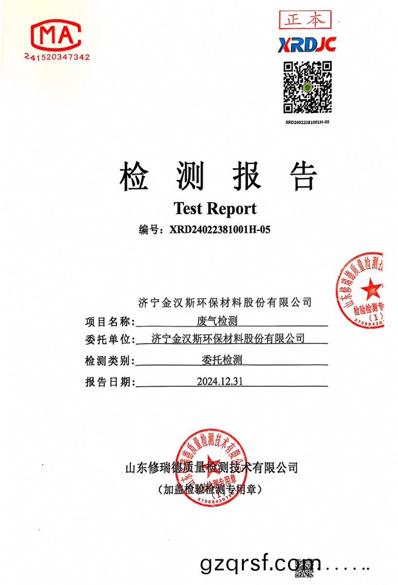 檢(jian)測報告（2024.12.31）